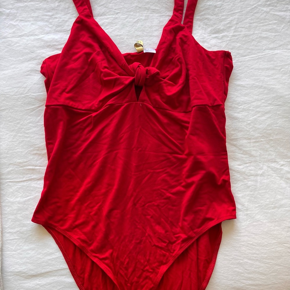 Red womens bodysuit